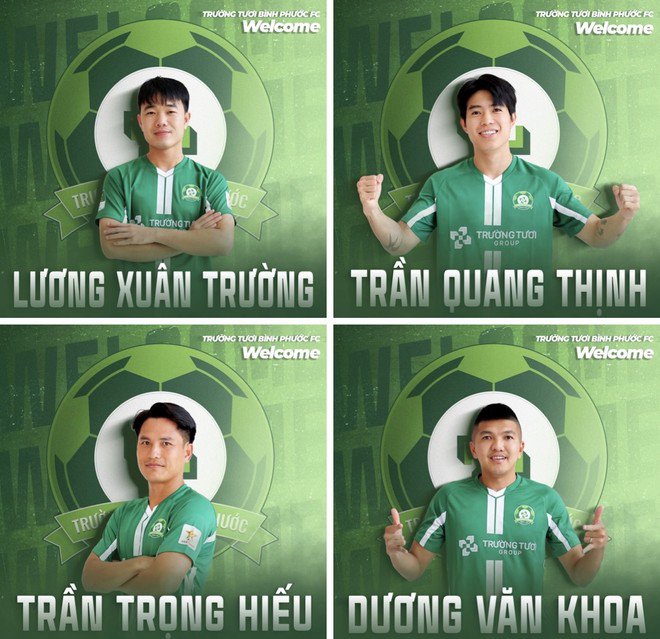 Xuân Trường nằm trong nhóm các tân binh gia nhập CLB Bình Phước