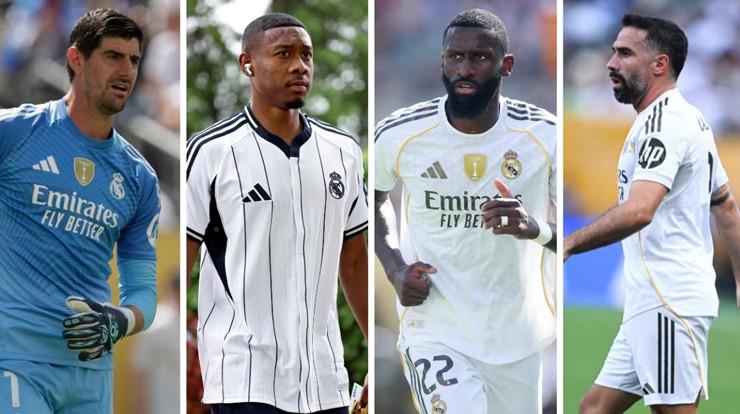 Rudiger, Alaba, Carvajal và Courtois đều sắp hết hạn hợp đồng 