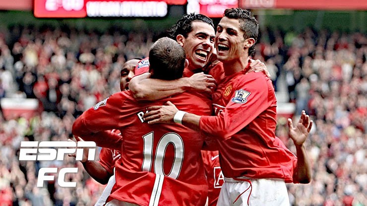 MU từng sở hữu bộ ba Ronaldo - Rooney - Tevez khuynh đảo châu Âu