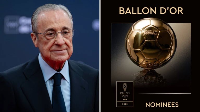 Florentino Perez chỉ thị cho tất cả các kênh mạng xã hội và Real Madrid TV không nói đến giải Quả bóng Vàng