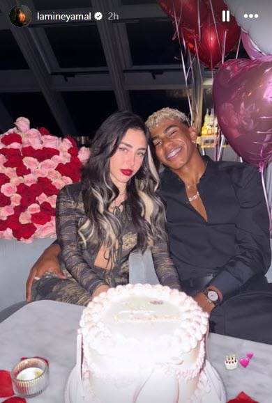 Bức ảnh Yamal đăng trên Instagram, ngầm xác nhận mối quan hệ giữa anh với Nicki Nicole