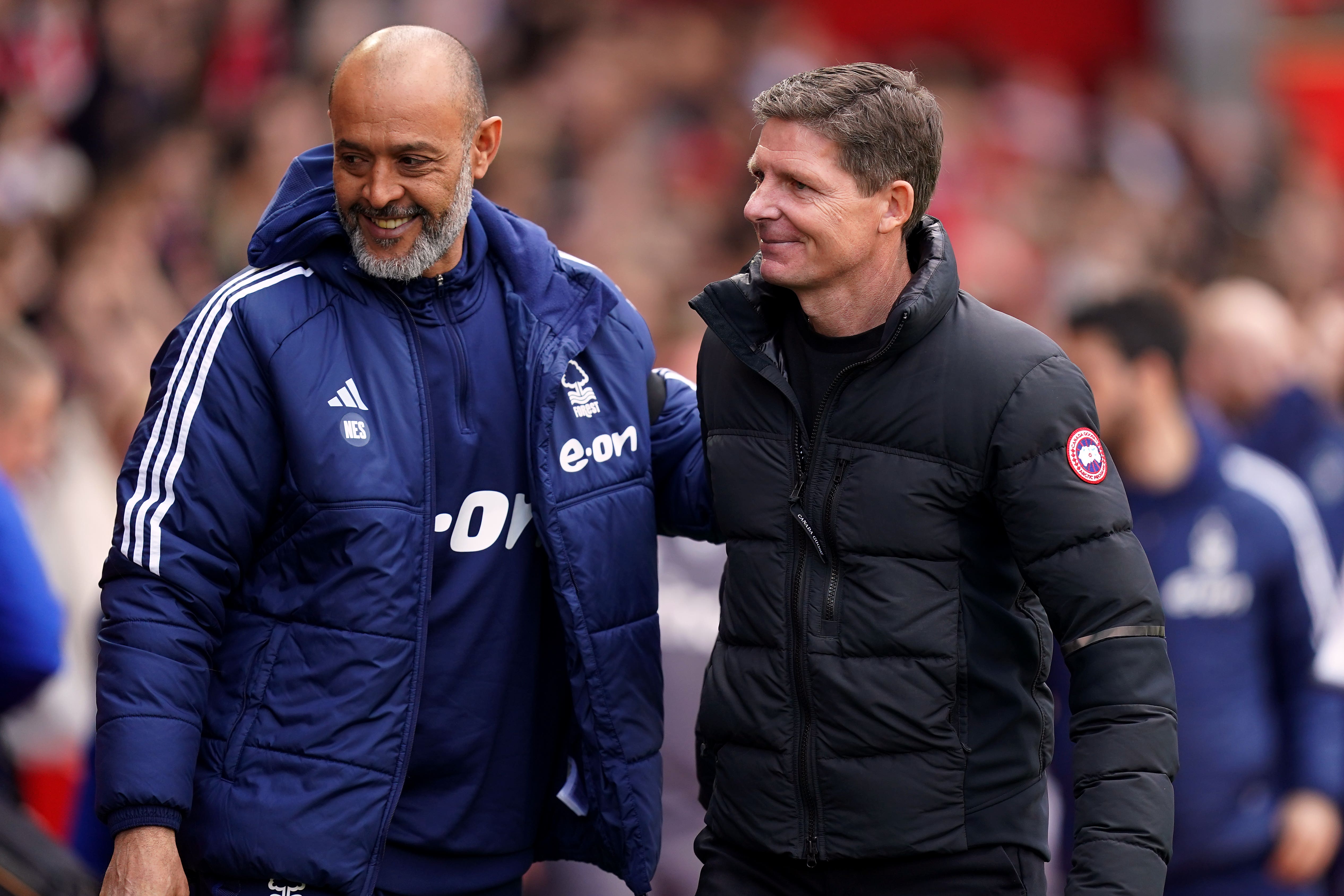 Cả hai HLV Nuno Santo (trái) và Oliver Glasner đều đang có khả năng rời CLB của mình