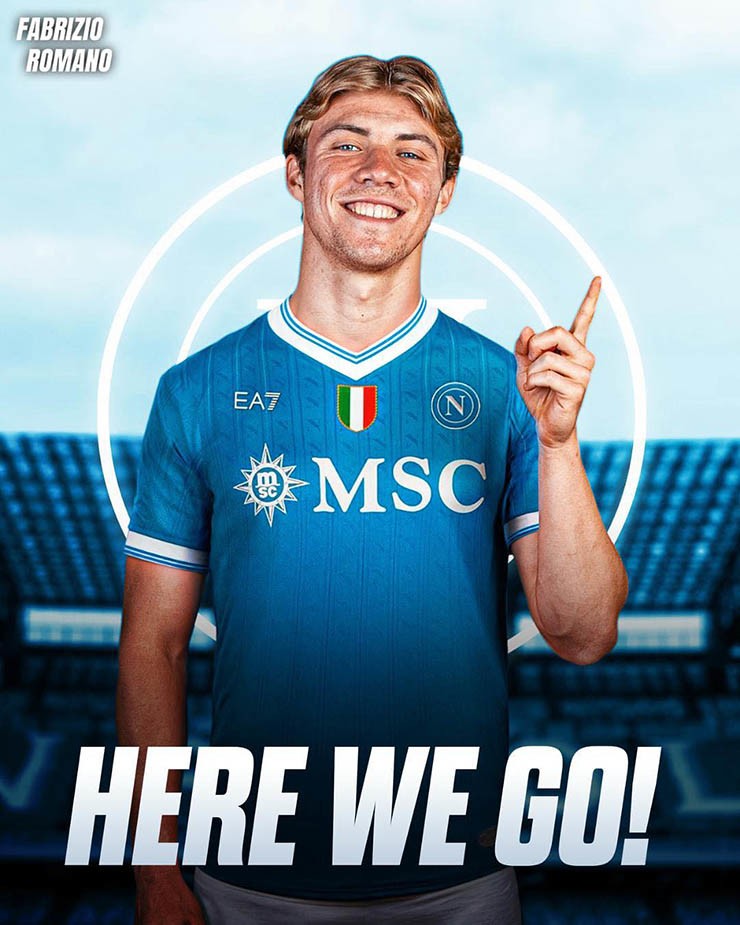 Hojlund sắp gia nhập Napoli