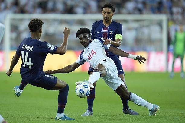 Các cầu thủ PSG rất chật vật trong việc đối phó với Kudus