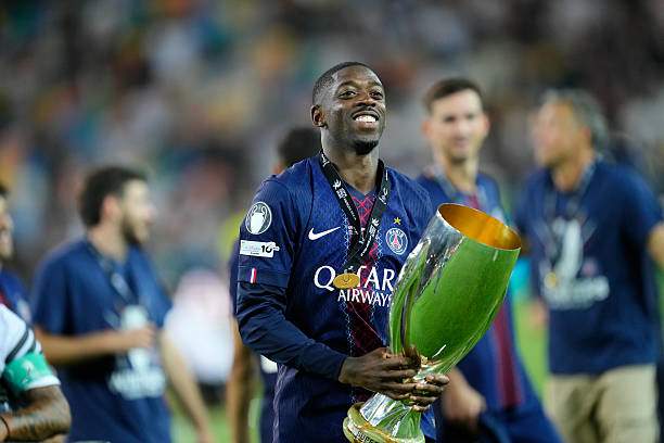 Ousmane Dembele được bầu chọn là Cầu thủ hay nhất của trận tranh Siêu cúp châu Âu.