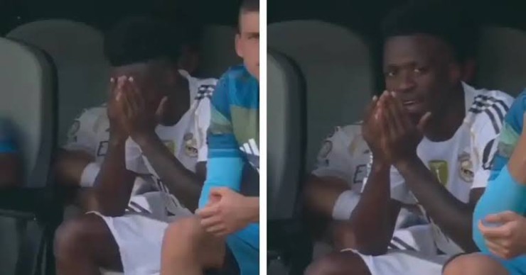 Vinicius rất thất vọng khi bị thay ra dù đang chơi tốt