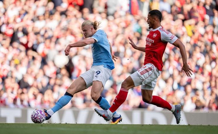 Haaland&nbsp;khởi xướng và cũng là người kết thúc pha phản công mẫu mực trước Arsenal