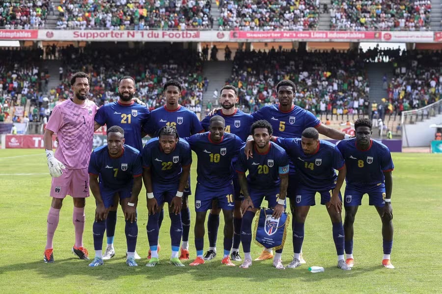 Đội hình Cape Verde trong ngày họ đoạt vé World Cup