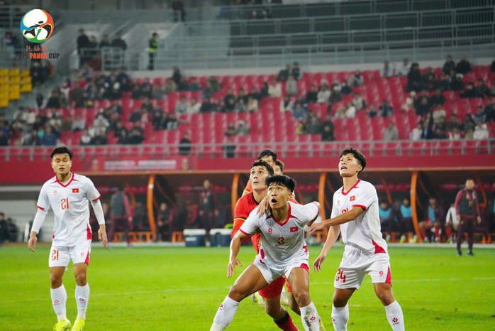 U22 Việt Nam thể hiện sự tiến bộ ở CFA Team China - Panda Cup 2025. (Ảnh: VFF)