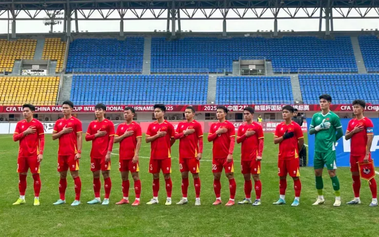 Các tuyển thủ trẻ Việt Nam thu hoạch những bài học quý ở Panda Cup để chuẩn bị cho SEA Games 33 và vòng chung kết U-23 châu Á 2026. Ảnh: VFF.