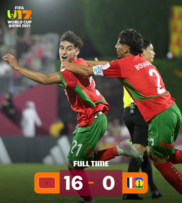 U17 Marocco khiến cả giải đấu U17 World Cup 2025 phải&nbsp;nhớ tên mình