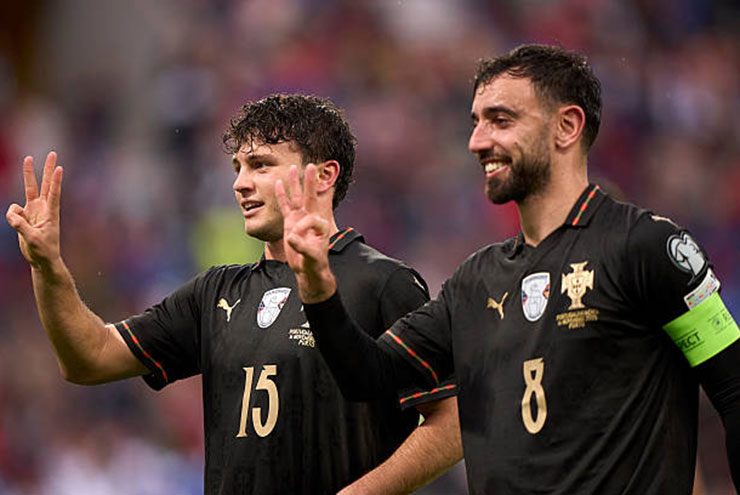 Joao Neves và Bruno Fernandes cùng lập hat-trick trước Armenia