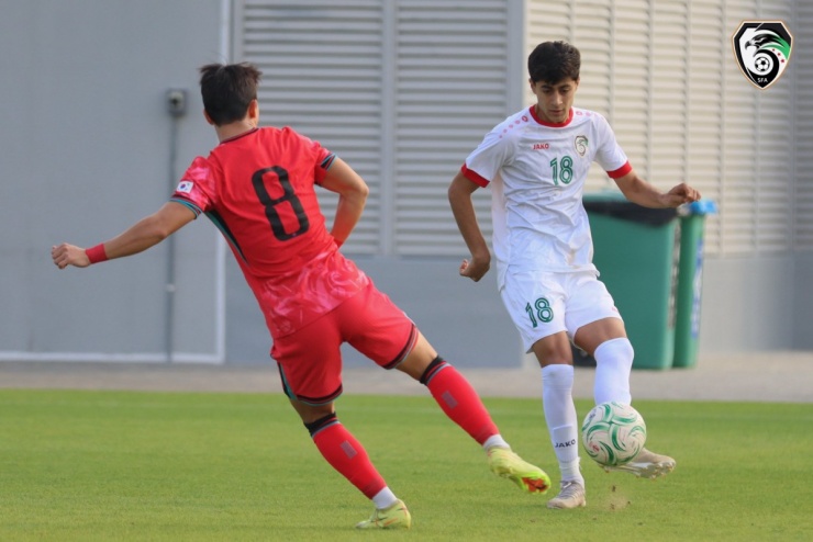 Hình ảnh trận giao hữu U23 Syria vs U23 Hàn Quốc. (Ảnh: SFA). 