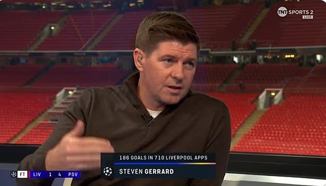 Steven Gerrard trên sóng truyền hình