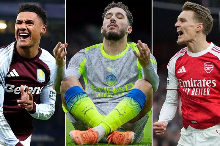 Arsenal, Man City và Aston Villa đang dần hình thành&nbsp;cuộc đua "tam mã" ở Ngoại hạng Anh