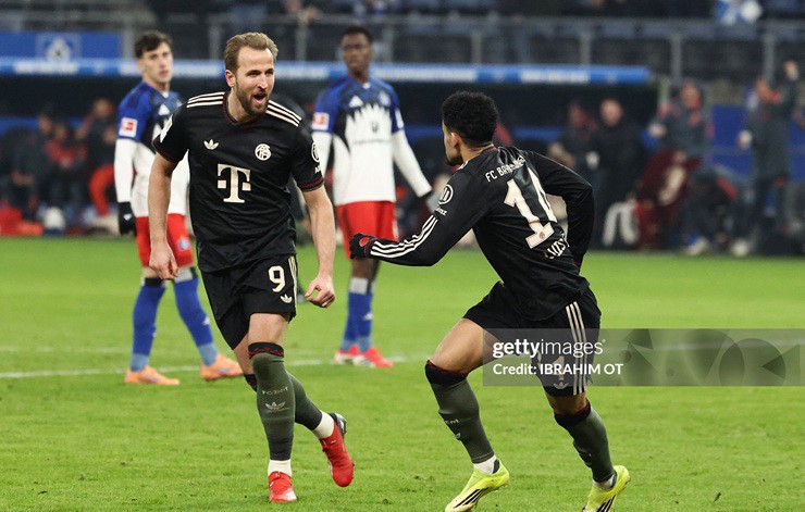 Kane và Luis Diaz lập công nhưng Bayern Munich chỉ có&nbsp;1 điểm trước Hamburger