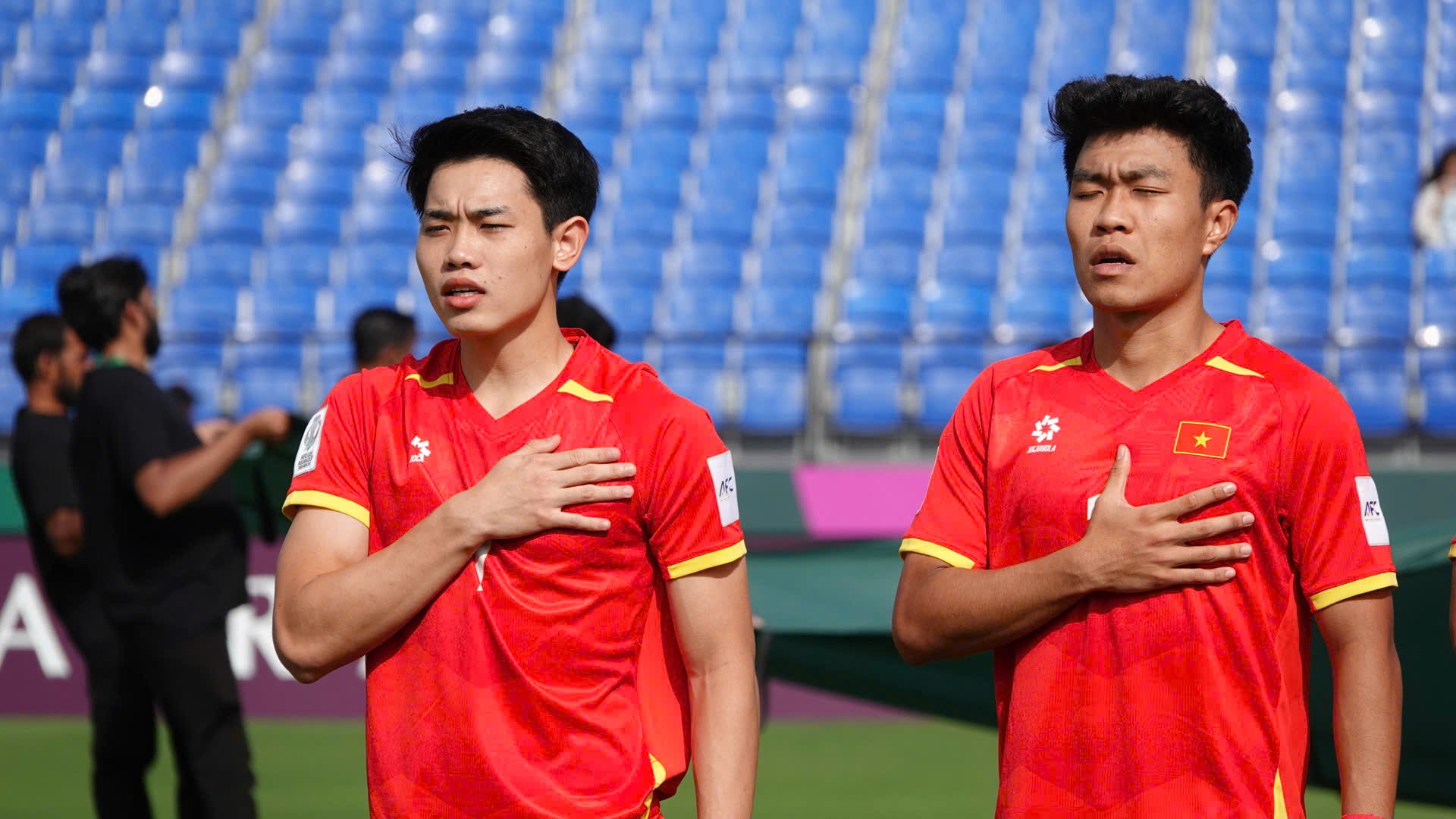 U23 Việt Nam đấu U23 Jordan trên sân có sức chứa chưa đến 4.000 chỗ ngồi và vẫn còn nhiều ghế trống