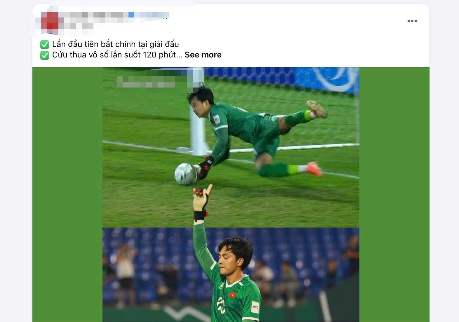 Khoảnh khắc thủ môn Cao Văn Bình cản phá thành công quả penalty thứ 7 của đối thủ.