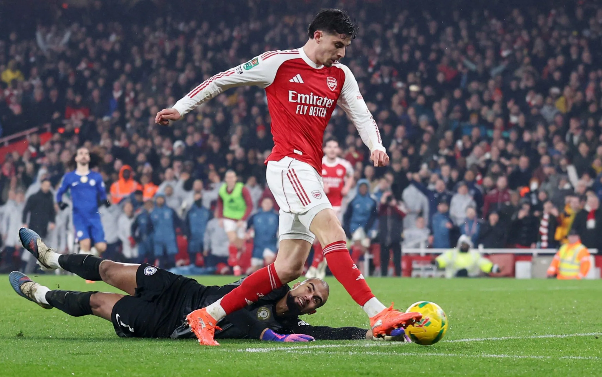 Havertz ghi bàn vào lưới đội bóng cũ