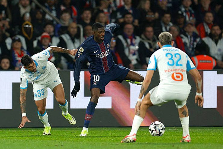Dembele làm các hậu vệ Marseille phải khổ sở