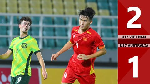 U17 Việt Nam lội ngược dòng đánh bại U17 Úc 2-1,