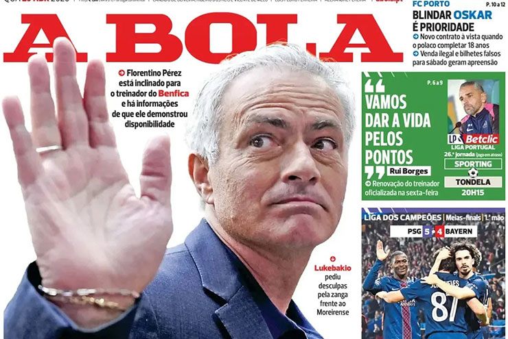 Mourinho đã được Benfica "bật đèn xanh" để trở về Real Madrid, việc còn lại là ông đàm phán với đội bóng cũ