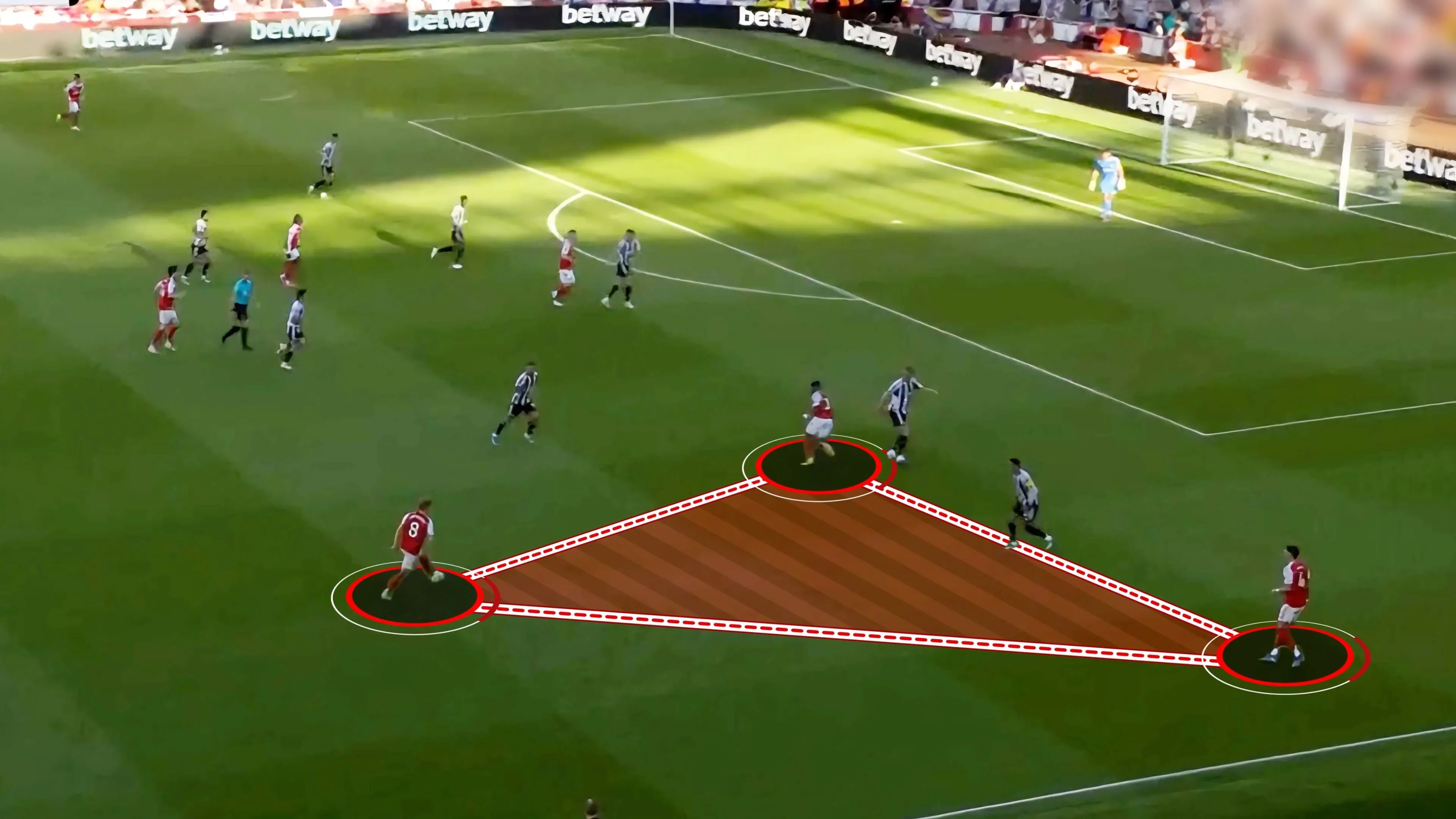 Tam giác Odegaard - White - Saka đem lại sự hiệu quả trong các đợt tấn công của Arsenal
