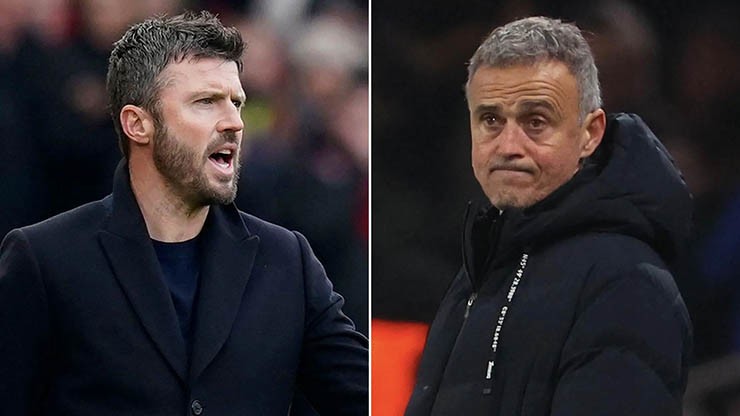 Không có nhiều khả năng HLV Enrique sẽ thay thế Carrick ở MU