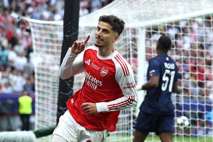 Havertz thực sự rất có duyên trong các trận chung kết, anh đã lập công năm 2021 để Chelsea vô địch