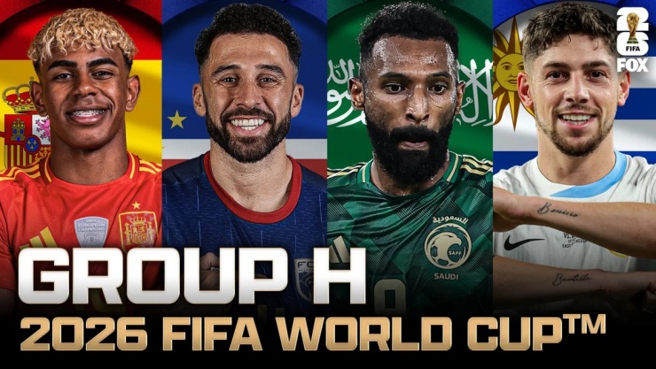 ĐT Cape Verde nằm ở bảng H cùng Tây Ban Nha, Saudi Arabia và Uruguay. (Ảnh: Fox Sports)
