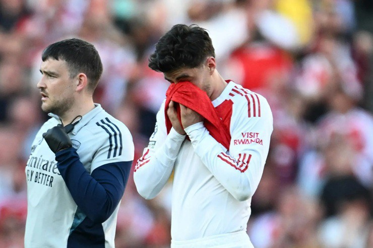 Kai Havertz gần như đã phải nghỉ thi đấu trọn vẹn cả mùa giải vì chấn thương