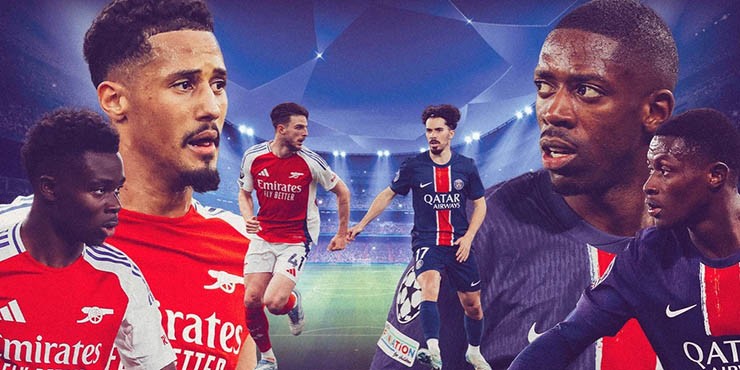 Arsenal chuẩn bị so tài với PSG ở chung kết Champions League