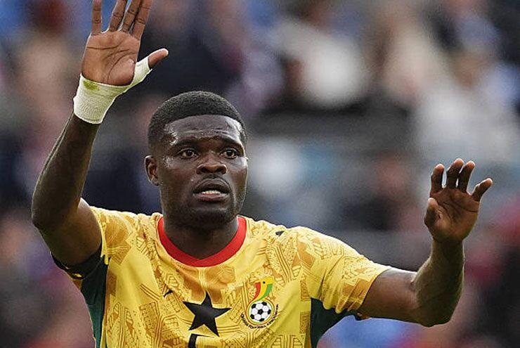 Thomas Partey trong màu áo ĐT Ghana