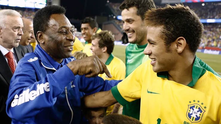 Neymar được kỳ vọng có thể tiếp nối thành công của cố huyền thoại Pele cùng "Selecao"