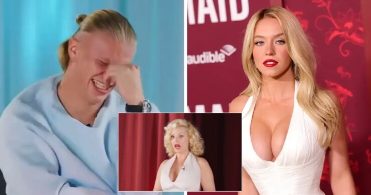 Haaland nhầm một cô gái hóa trang Marilyn Monroe thành nữ diễn viên Sydney Sweeney
