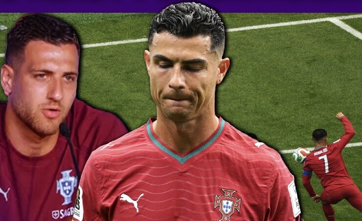 Dalot và toàn đội Bồ Đào Nha ra sức bảo vệ Ronaldo