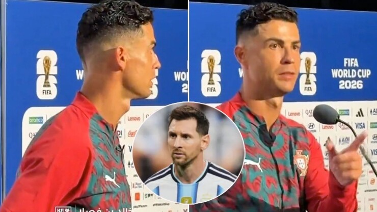 Ronaldo phớt lờ khi liên tục bị hỏi về Messi