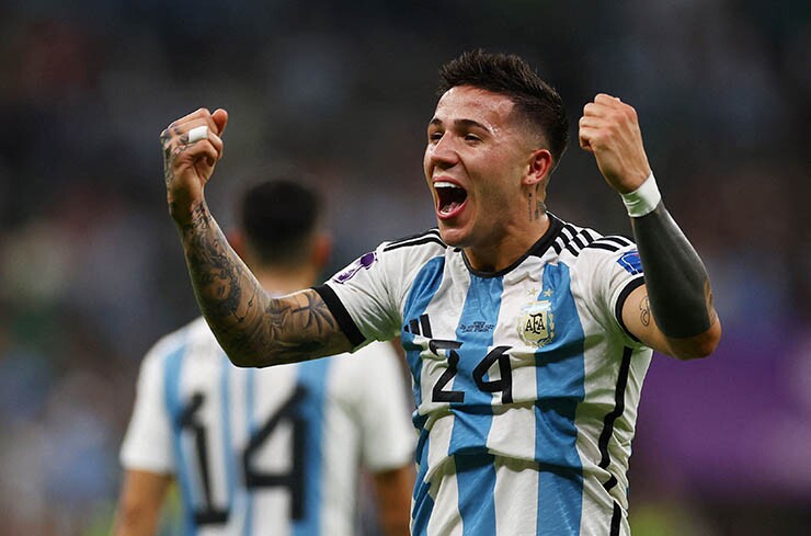 Enzo Fernandez chơi tốt cùng ĐT Argentina