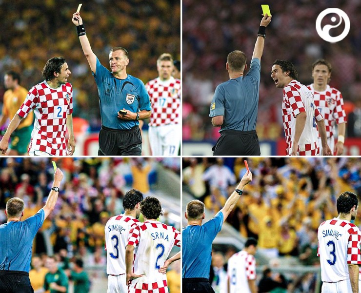Khoảnh khắc kinh điển World Cup: Trọng tài "có vấn đề", rút 3 thẻ vàng mới đuổi cầu thủ - 1