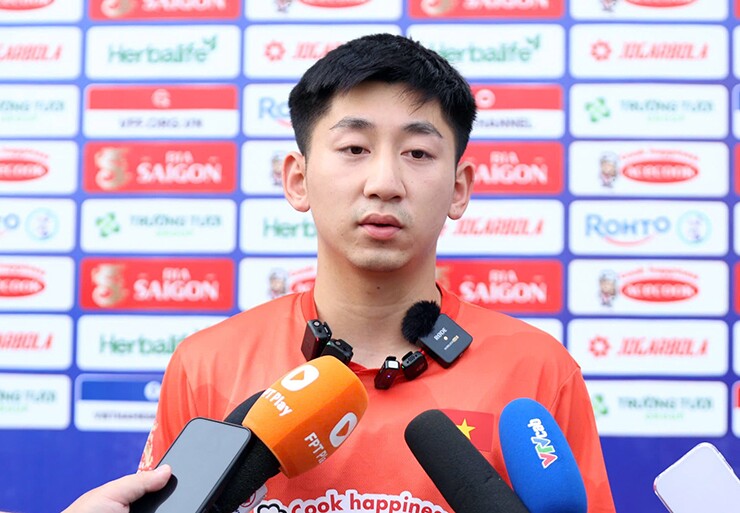 Nhật Minh trả lời phỏng vấn chiều ngày 26/6.