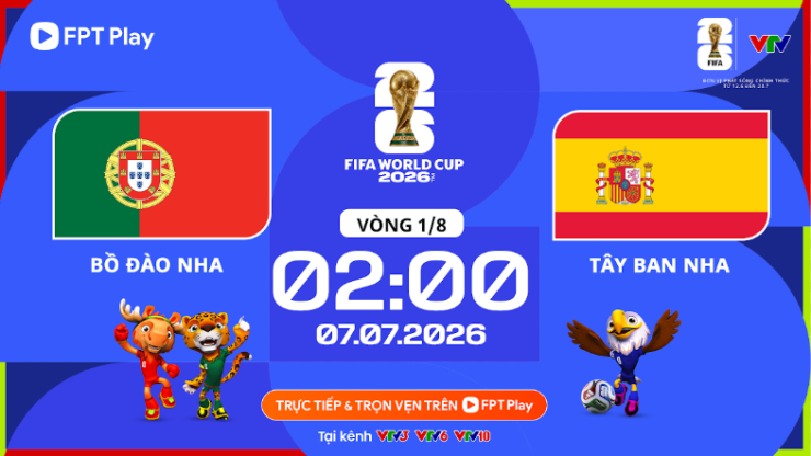 Bồ Đào Nha vs Tây Ban Nha. Ảnh: FPT Play