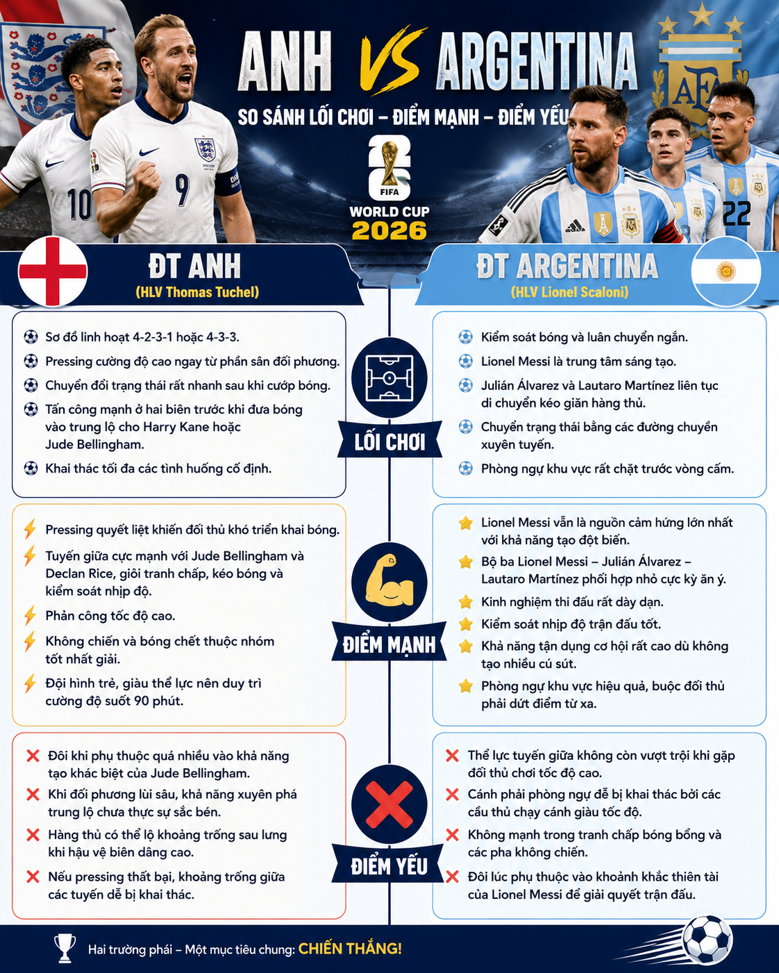 Nhận định bóng đá Anh - Argentina: Đại chiến đỉnh cao, Messi đọ tài Kane (World Cup) - 4
