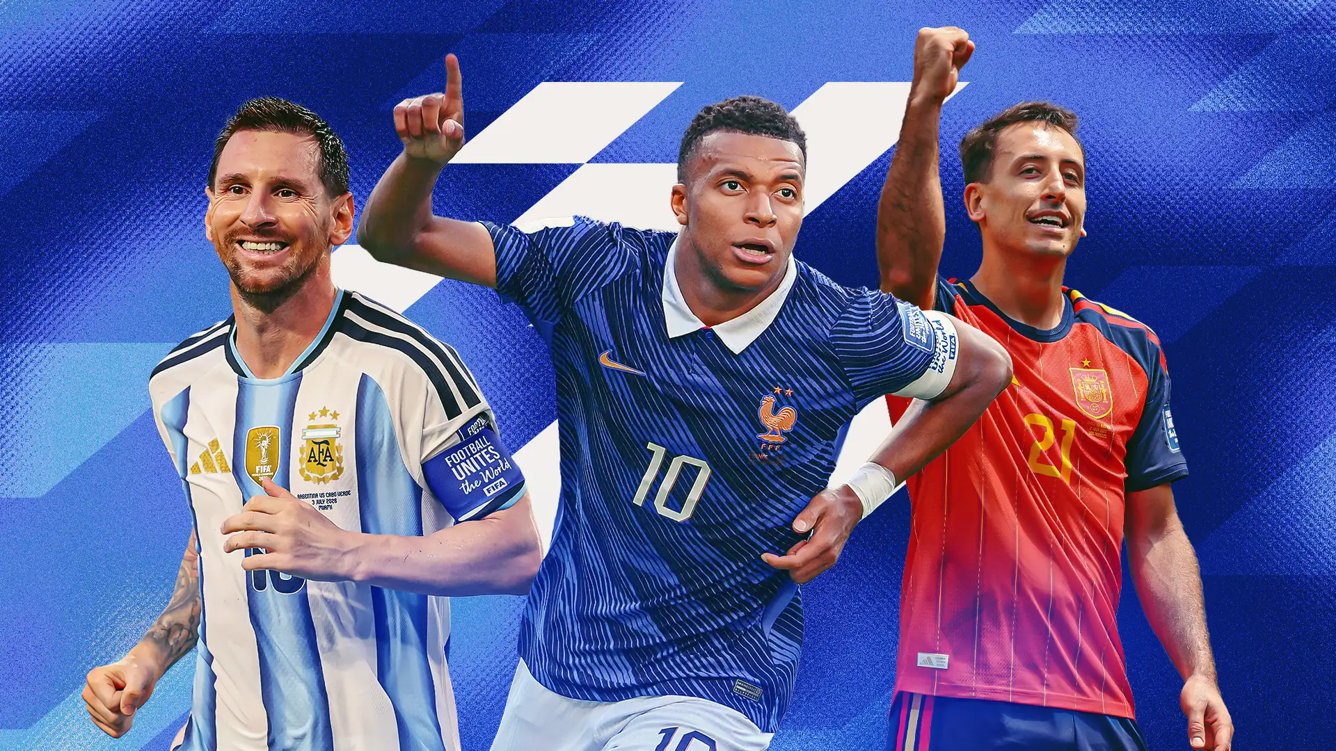 3 ứng viên hàng đầu cho chức vô địch World Cup 2026 là Pháp, Tây Ban Nha và Argentina