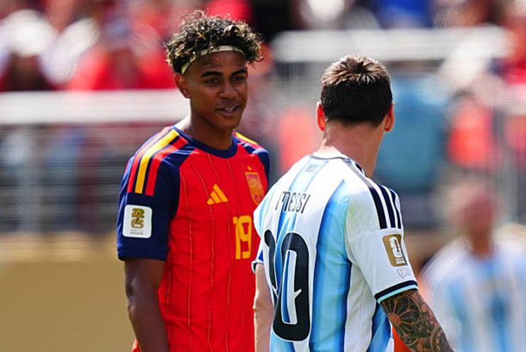 Yamal đã có điều kiện tỏa sáng trong khi Messi không có bóng để chơi