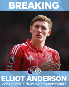CHÍNH THỨC: Man City công bố đón Anderson giá 116 triệu bảng
