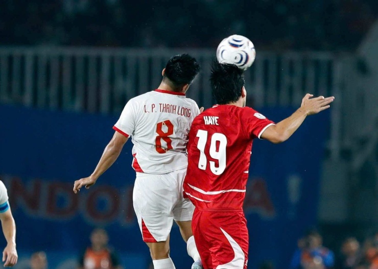 Lê Phạm Thành Long là nhân tố vô cùng quan trọng trong đội hình ĐT Việt Nam ở chiến thắng trước ĐT Indonesia. Ảnh: FBNV