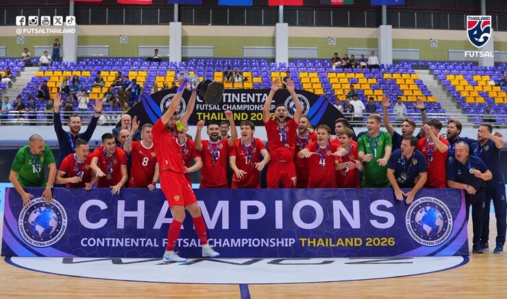 Đội tuyển futsal Nga đăng quang chức vô địch Continental Futsal Championship 2026