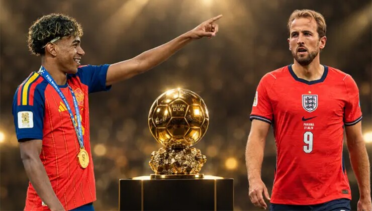 Lamine Yamal và Harry Kane