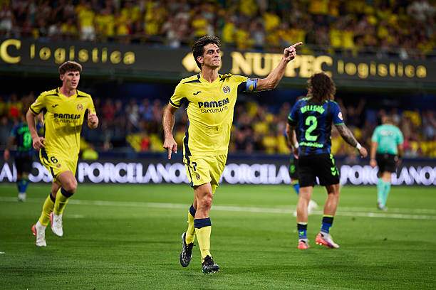 Gerard Moreno mở tỷ số chi Villarreal sau liên tiếp nhiều lần mừng hụt của đội chủ nhà