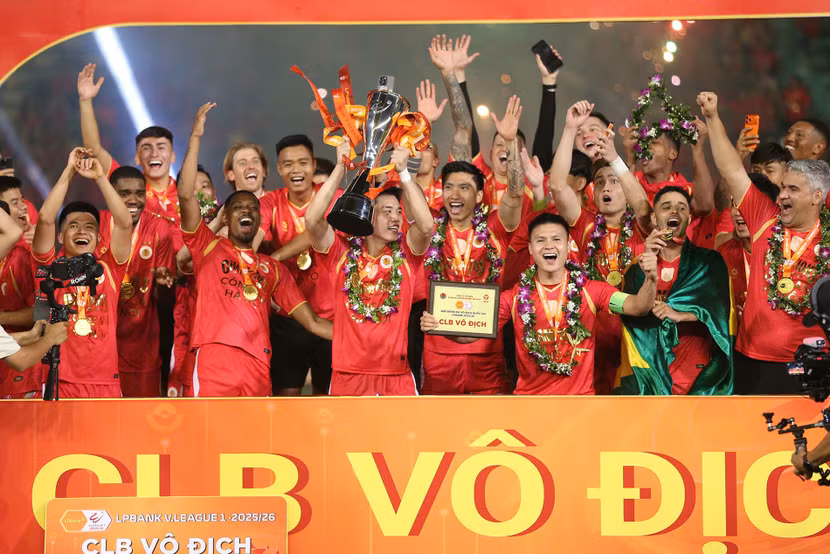 Chức vô địch V-League 2025/2026 một lần nữa khẳng định vị thế của Câu lạc bộ Công an Hà Nội trên bản đồ bóng đá Việt Nam
